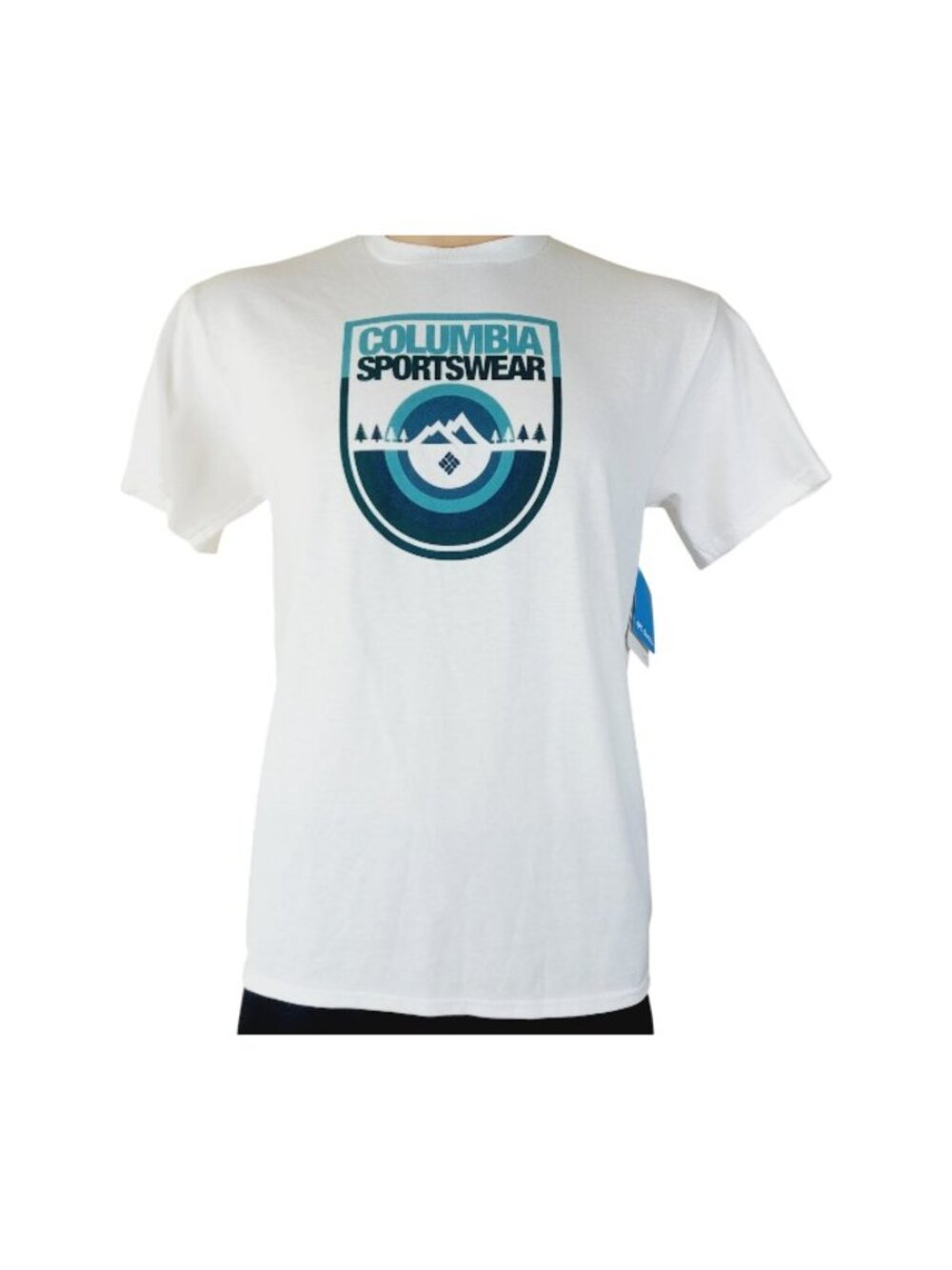 Columbia Men's White Sportswear Mountain Graphic T-Shirt Size M